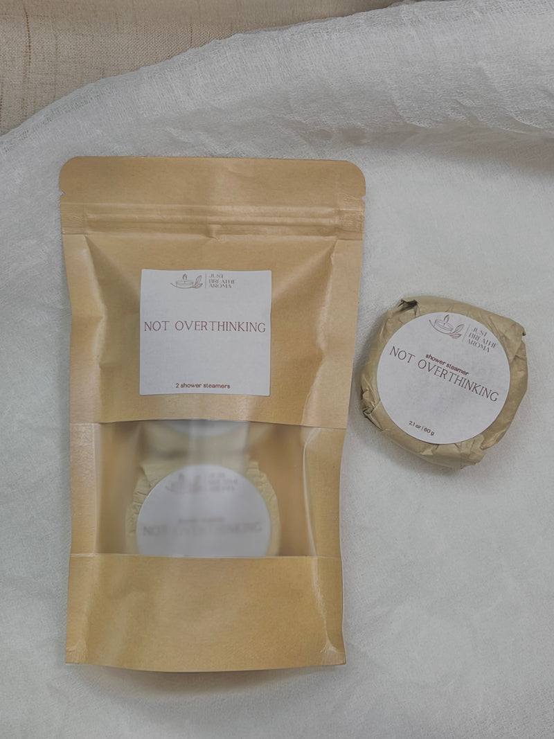 not overthinking aromatherapy shower steamers | single steamer | duo pack | spa in the shower