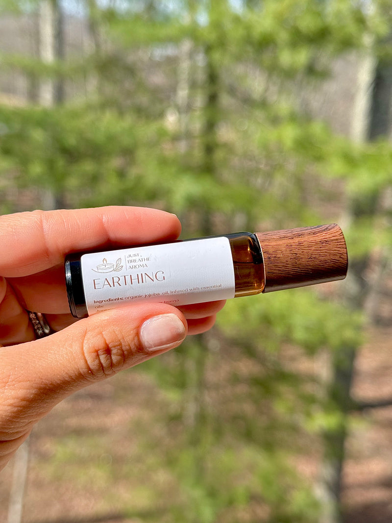 earthing aromatherapy roll on | relief oil | forest aroma | forest oils