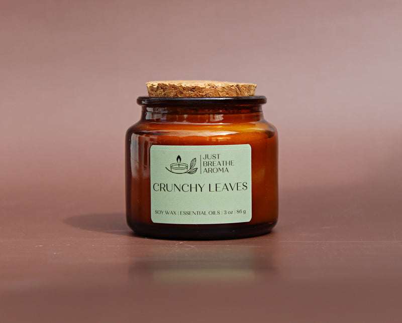 crunchy leaves mini candle | 2025 fall collection