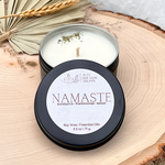 namaste mini candle | 2.5 oz aromatherapy candle | zen collection