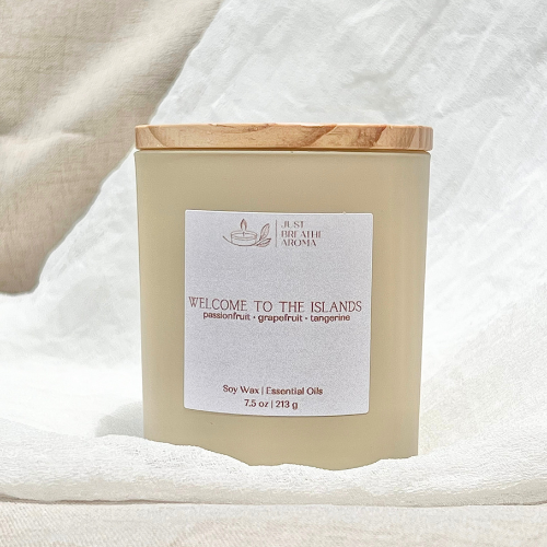 welcome to the islands aromatherapy candle | 7.5 oz | single wick