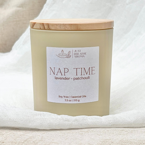 nap time aromatherapy candle | 7.5 oz | single wick candle