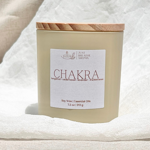 chakra aromatherapy candle | 7.5 oz | single wick | zen collection