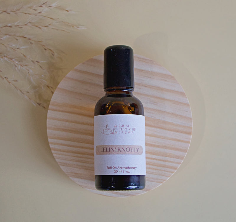 feelin knotty aromatherapy roll on | muscle tension oil