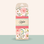 reusable beeswax food wrap - pink floral set of 3