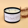 mental clarity healing candle | aromatherapy candle | double wick | tin