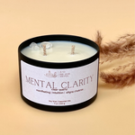 mental clarity healing candle | aromatherapy candle | double wick | tin