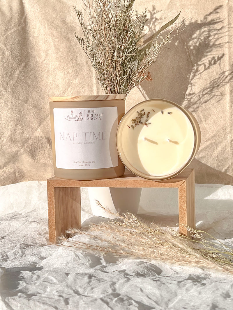 nap time | 14 oz | double wick | aromatherapy candle
